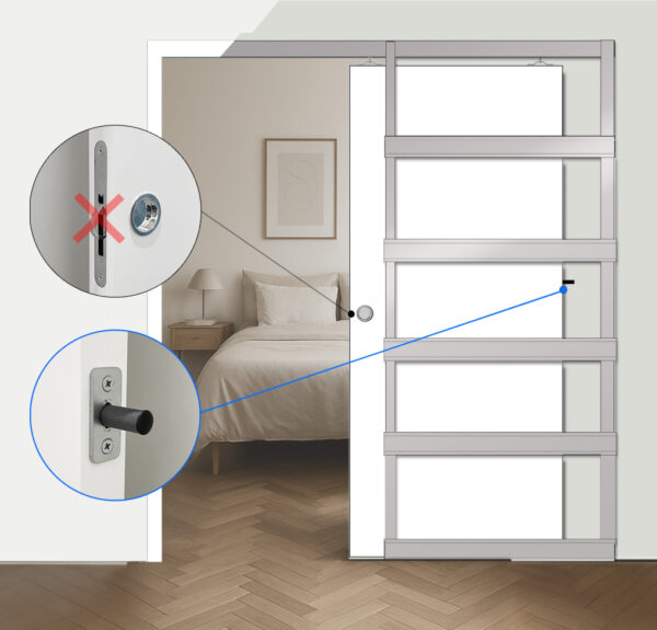 Pocket door touch latch PDPS-75 - Image 2